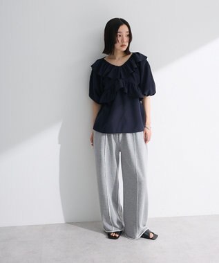 Green Parks ワイドスエットパンツ Gray Mixture