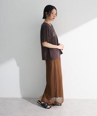 Green Parks リボンレギュラーＴシャツ Dark Gray