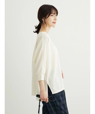 Green Parks ジョーゼットドルマンカットプルオーバー Ecru