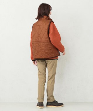 JOSEPH ABBOUD MOUNTAIN 【UNISEX】軽量/中綿 ダブルフェイス ベスト キャメル系