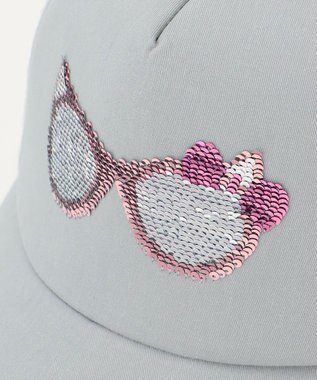 ANY KIDS ミラクルスパンコールメッシュキャップ サックスブルー×サングラス