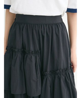 Green Parks ・ＥＬＥＮＣＡＲＥ　ＤＵＥ　アシメティアードスカート Black