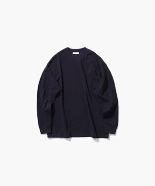 ATON FRESCA PLATE | オーバーサイズ L/S Tシャツ - UNISEX NAVY
