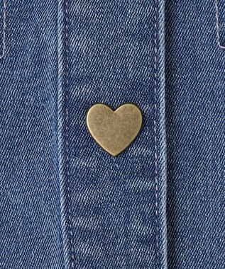 ANY KIDS フリル 襟付き デニム ジャケット デニムブルー