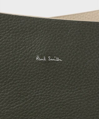 Paul Smith ダブルフェイスレザー トートバッグ オリーブ
