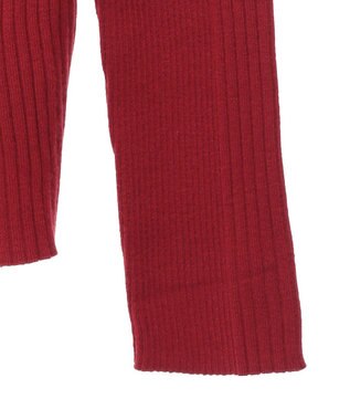 earth music&ecology やわらかタッチタートルネックニットプルオーバー Red