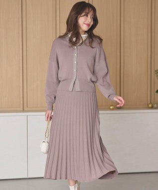 Feroux 【洗える・セットアイテム】ラメライン・ニットセットアップ