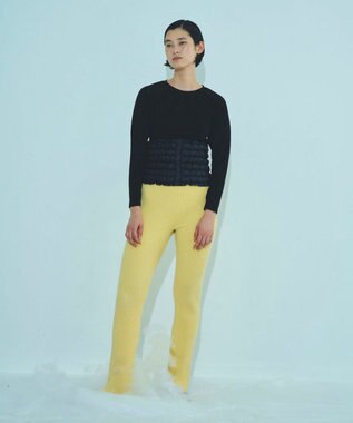 KWD 【日本製】DOWN WAIST WARMER グリーンダウン ダウンウエストウォーマー ブラック