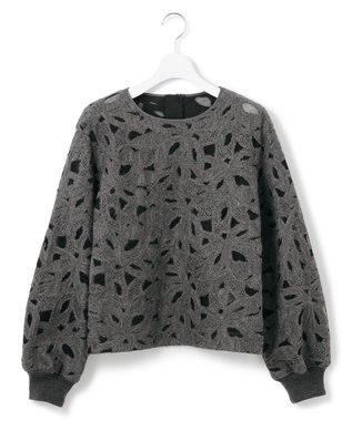 23区 【GOLD LABEL】チュールヘアリーエンブロイダリー ブラウス