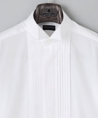 GOTAIRIKU 【WEAR BLACK】ブザム比翼ウィングカラー ドレスシャツ ホワイト系