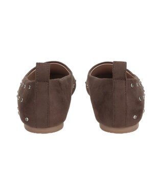 Bridget Birkin 【Bridget Birkin】ドットビジューフラットシューズ ブラウンスウェード