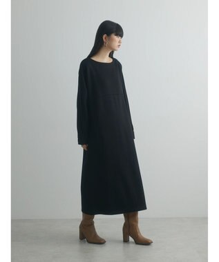 Green Parks armonia．ダンボール配色ワンピース Black