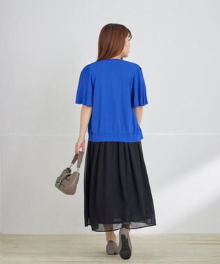 Tiaclasse L 【洗える】フリルワンピース ブラック