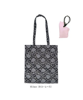 ROOTOTE 1045【ネコ・イヌ】LT.チャーム＆トート-A 03：ネコ・レース