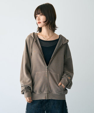 YECCA VECCA 【STAR＆STRIPE】ZIPフーディ Dark Brown