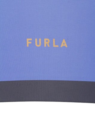 MOONBAT FURLA(フルラ) カラーボーダー 雨傘 長傘 大きめ 耐風  60cm 日本製 サックスブルー