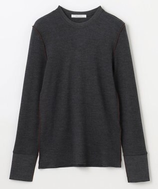 BEIGE， 【洗える】FORD / クルーネックトップス C Gray×Bordeaux