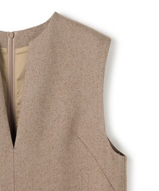 UNFILO リングツイード ジャンスカ モカ