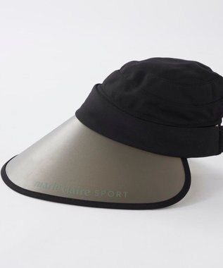 FILA GOLF／marie claire 【marie claire SPORT】つば広2WAYキャップ/サンバイザー ブラック