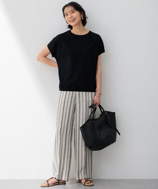 23区 【CLASSY.6月号掲載】雑材ミドル トートバッグ ブラック