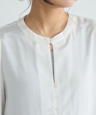 CRAFT STANDARD BOUTIQUE インド製 ボリュームスリーブブラウス White