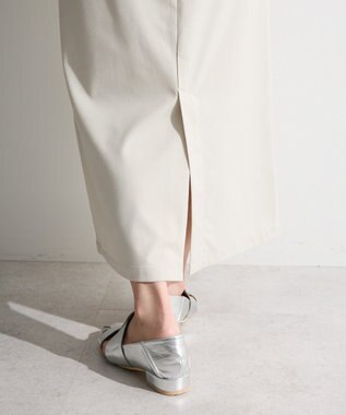 Green Parks イージーケアタック入りスカート Beige