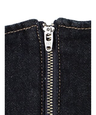 earth music&ecology フロントジップデニムパンツ Indigo