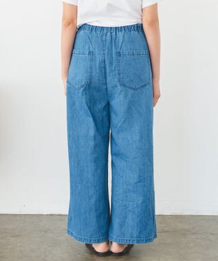 caqu FS linen relax pants コットンリネンリラックスワイドデニム 3years