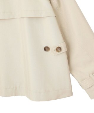 earth music&ecology 2WAYフードショートフレアトレンチ Beige