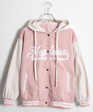 WEGO フード付きブルゾン ピンク