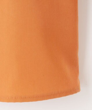 Feroux 【洗える】ラッフルスキッパー ブラウス オレンジ系