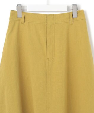 J.PRESS YORK STREET 【WOMEN】ワンウォッシュリネンコットン スカート イエロー系