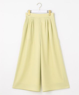 ANY SIS L 【接触冷感・UVカット・速乾】スムージーポリエステルタックフレア パンツ 【WEB限定】ライム
