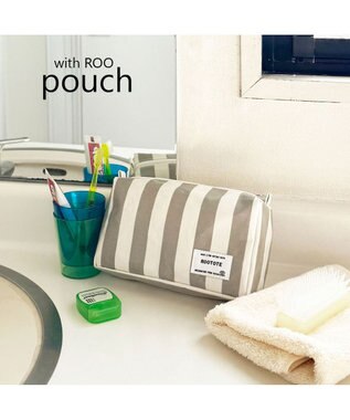 ROOTOTE 3532【ルートート】WR.ポーチ.ラミネート-W 04：グレー・ホワイト