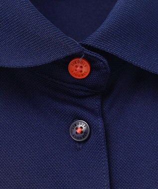 23区GOLF 【WOMEN】【吸水速乾/UVカット】グラフィカルポロシャツ ネイビー系