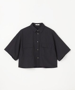 NAVE 【ReNAVE・洗える/撥水加工/接触冷感/UVケア/セットアップ】ナイロンタスラン シャツ ブラック系