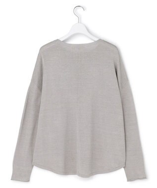 ICB 【先行予約】リネンレーヨンハイゲージ プルオーバーニット オリーブグレー