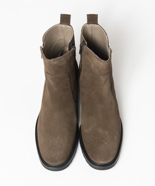 BONTRE 【UNISA/ウニサ】サイドジップショートブーツ ブラウン