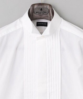 GOTAIRIKU 【WEAR BLACK】ブザム比翼ウィングカラー ドレスシャツ ホワイト系