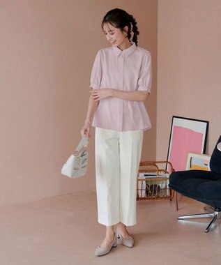 Tiaclasse 【日本製・洗える・接触冷感・吸水速乾・UVカット】サーラドライ・ワイドパンツ オフホワイト