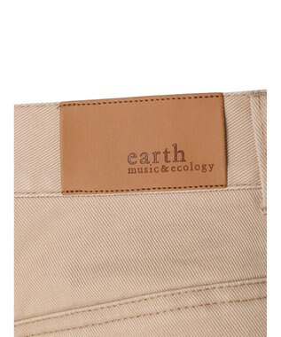 earth music&ecology コットンツイルバギーパンツ Beige