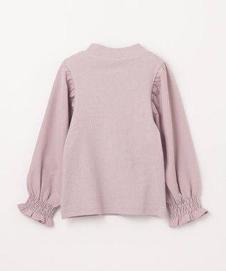 ANY KIDS リボン ボウタイ付き カットソー ピンクベージュ