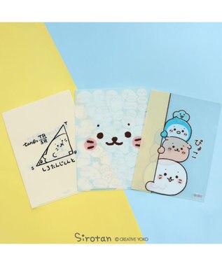 Mother garden しろたん A4クリアファイル 3点セット 《顔ぼんつみつみ/数学/みんなでぴょこ》