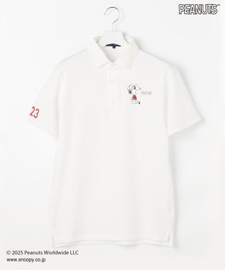 【MEN】『PEANUTS』コラボ　「JOE COOL」半袖ポロシャツ