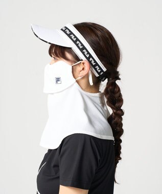 FILA GOLF／marie claire 【FILA GOLF】 多機能フェイスカバー ホワイト