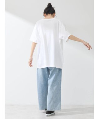 earth music&ecology アソートロゴプリントＴ Off White
