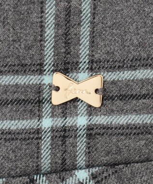 ANY KIDS チェック柄 ジャンパースカート グレー系チェック