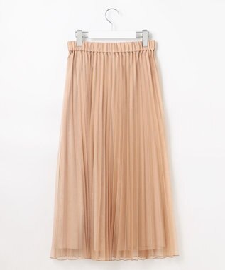 Feroux シャイニープリーツスカート ベージュ系