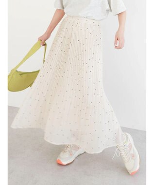 Green Parks シフォンプリーツスカート Dot