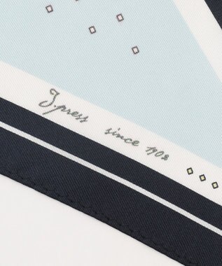 J.PRESS LADIES スクエアドット 剣先 スカーフ サックスブルー系5